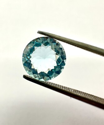 8x8mm Blue Topaz Edelstein, Natürlich Topas Rund loose gemstone 3.2 Karat