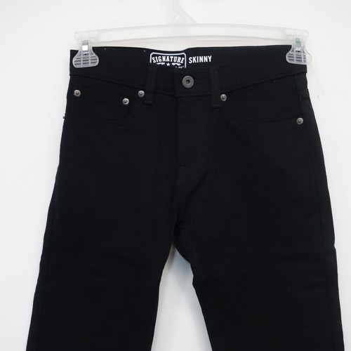 Levi's Signature Big Boys Black Skinny Fit Stretch Denim Jeans Sz 12 Reg / W27" - Picture 5 of 7