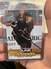 2019-20 BARRETT HAYTON UD YOUNG GUNS CANVAS ROOKIE CARD
