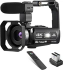 Video Camera 4K Camcorder  WiFi 48MP Vlogging Camera for YouTube with Microphone