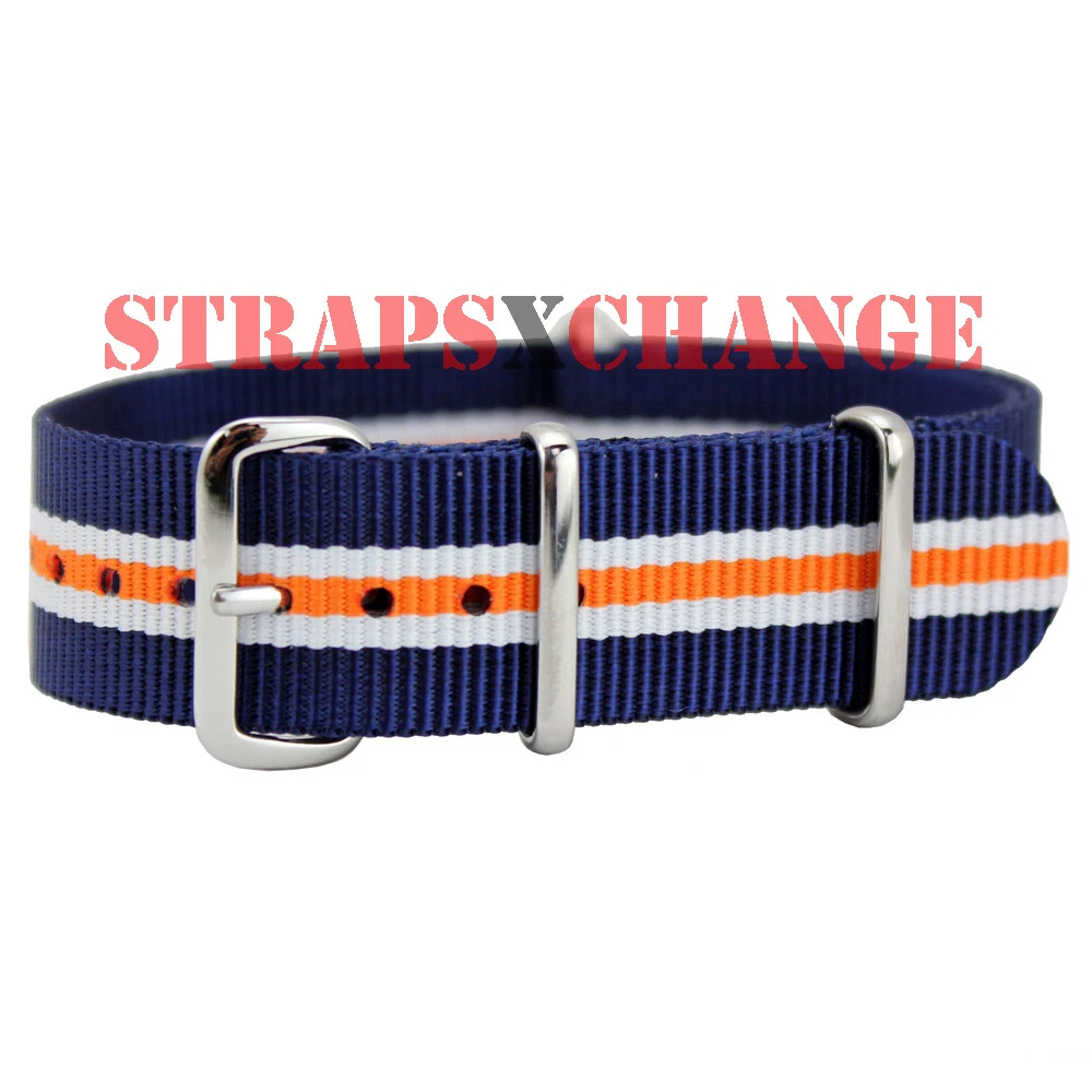 Nato strap shop blue white