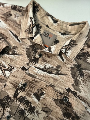 511 Tactical Tropi-Camo Short Sleeve Shirt Men's XL Micro Perforated Wicking - Picture 2 of 7
