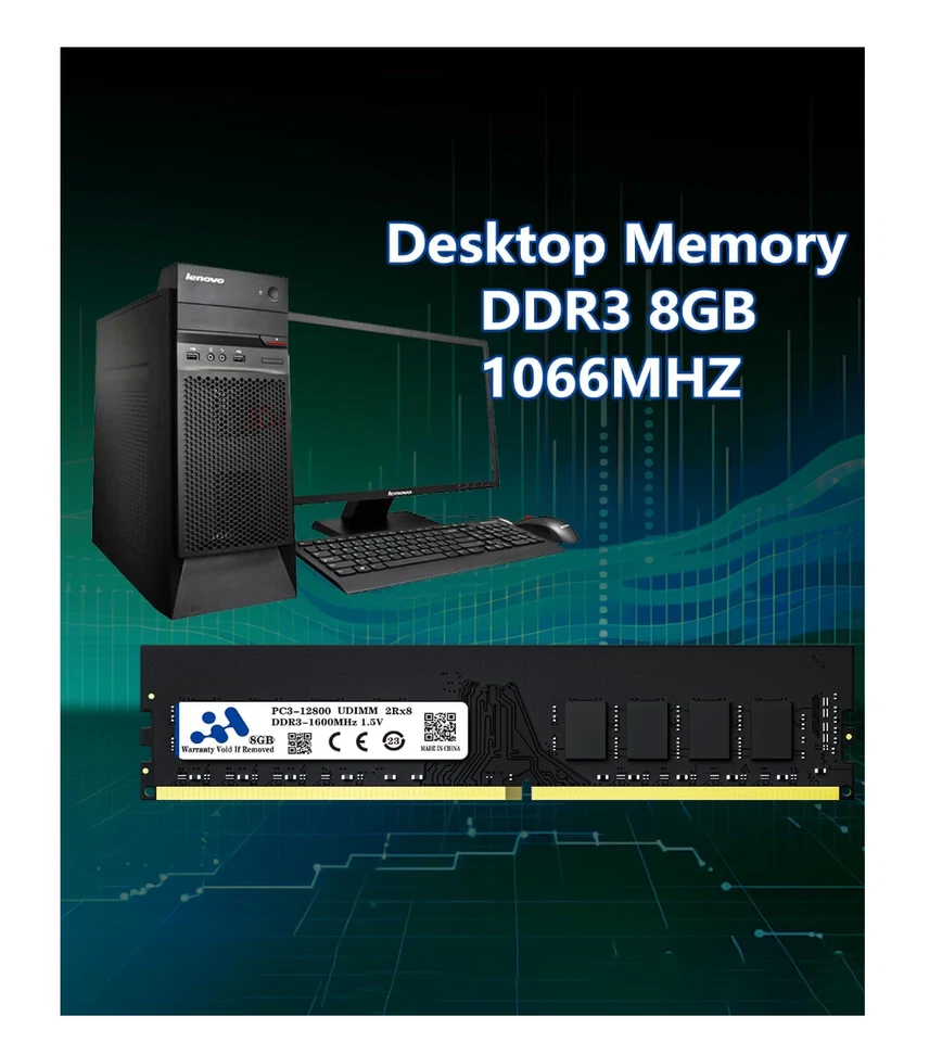 Brand New Arshray Desktop Ram DDR3, 1600MHZ 8Gb 1.5V Ram - Image 4 of 4