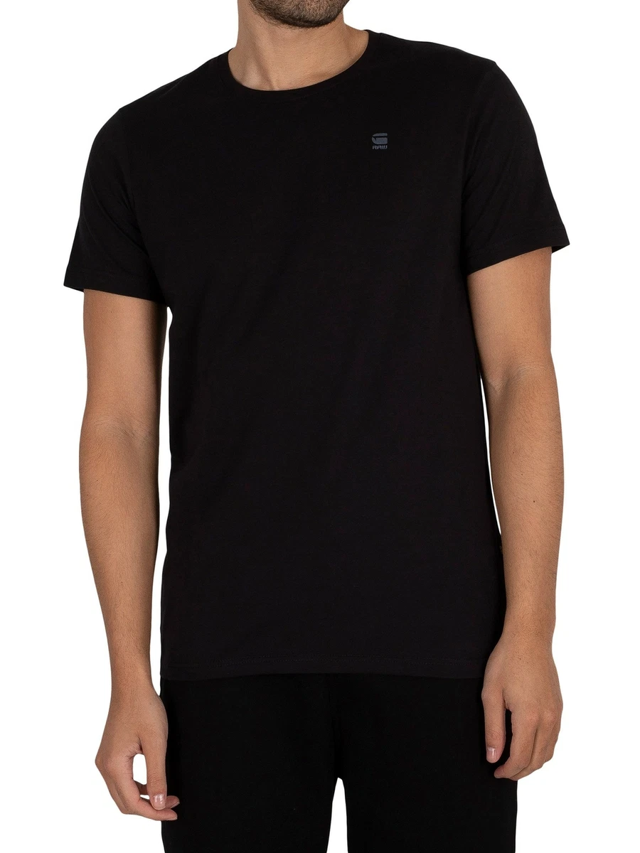 G Star RAW Men s Base T Shirt Black eBay
