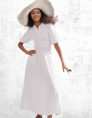Ex ME+EM Women's Cheesecloth Shirred Maxi Shirt Dress in White RRP 175  (Defect) | eBay