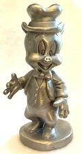 Vintage Rawcliffe 1994 Porky Pig large Pewter Figurine NEW-MINT Condition