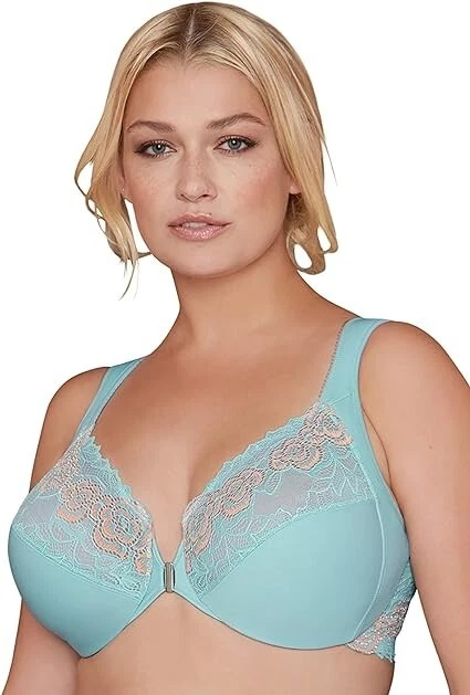 Sujetador 40C ~ The Glamorise Marca de Lujo BRAMOUR Brooklyn 7002 Azul Turquesa NUEVO Foto 3 de 4