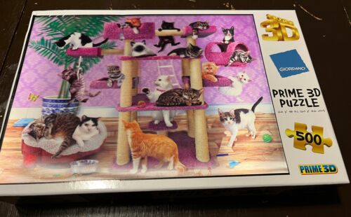Prime 3D Cat Tower Puzzle 500 pieces Giordano Design