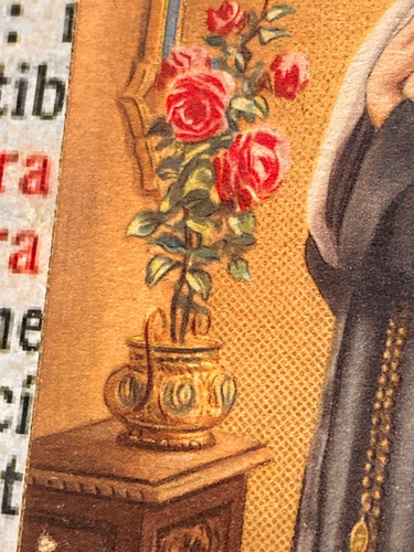 RARE LOT St Rita Relics : Including the "triduum to Saint Rita" on a post card ! - Picture 12 of 14