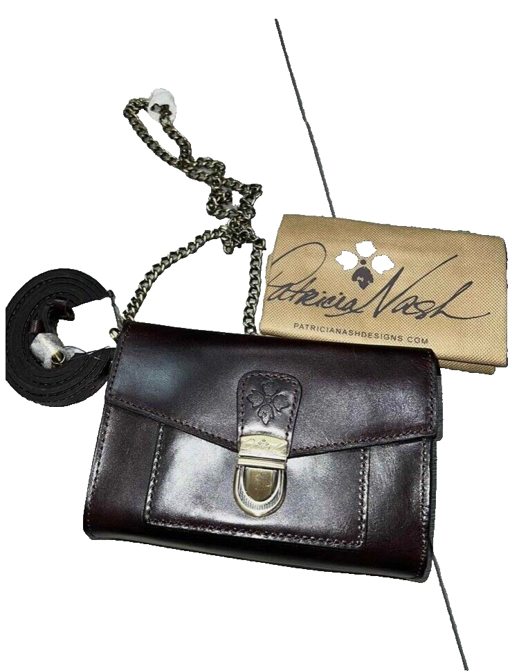 Patricia Nash Leather Bishop Belt Bag CHOCOLATE Crossbody  display picture 1
