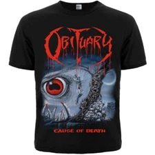 Obituary "Cause of Death" Black T-Shirt death morbid angel