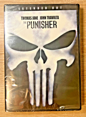 The Punisher DVD Extended Cut 2004 Movie Marvel John Travolta Thomas Jane NEW