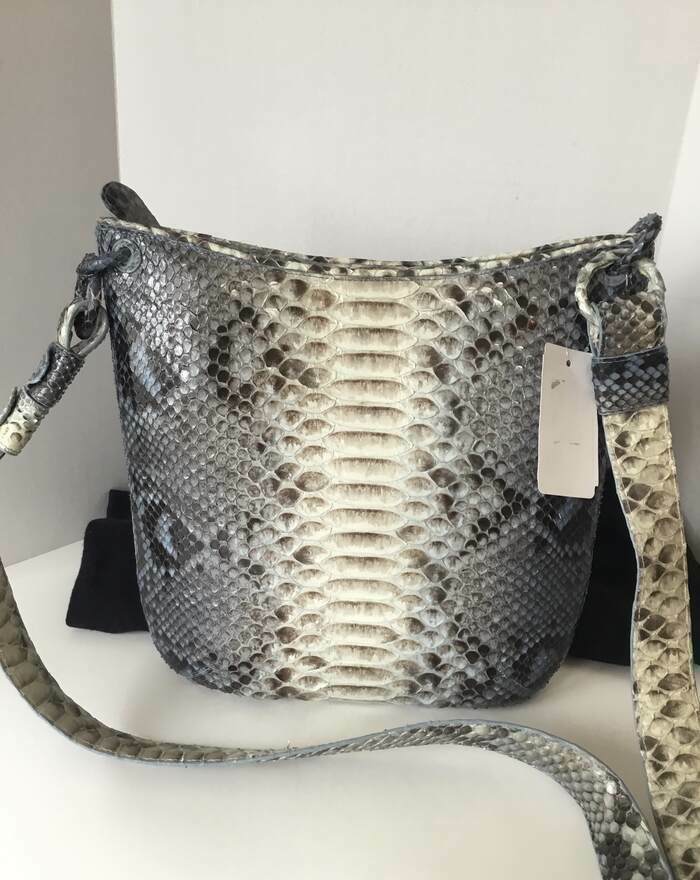 NANCY GONZALEZ PYTHON MESSENGER CROSSBODY BAG MRS… - image 2