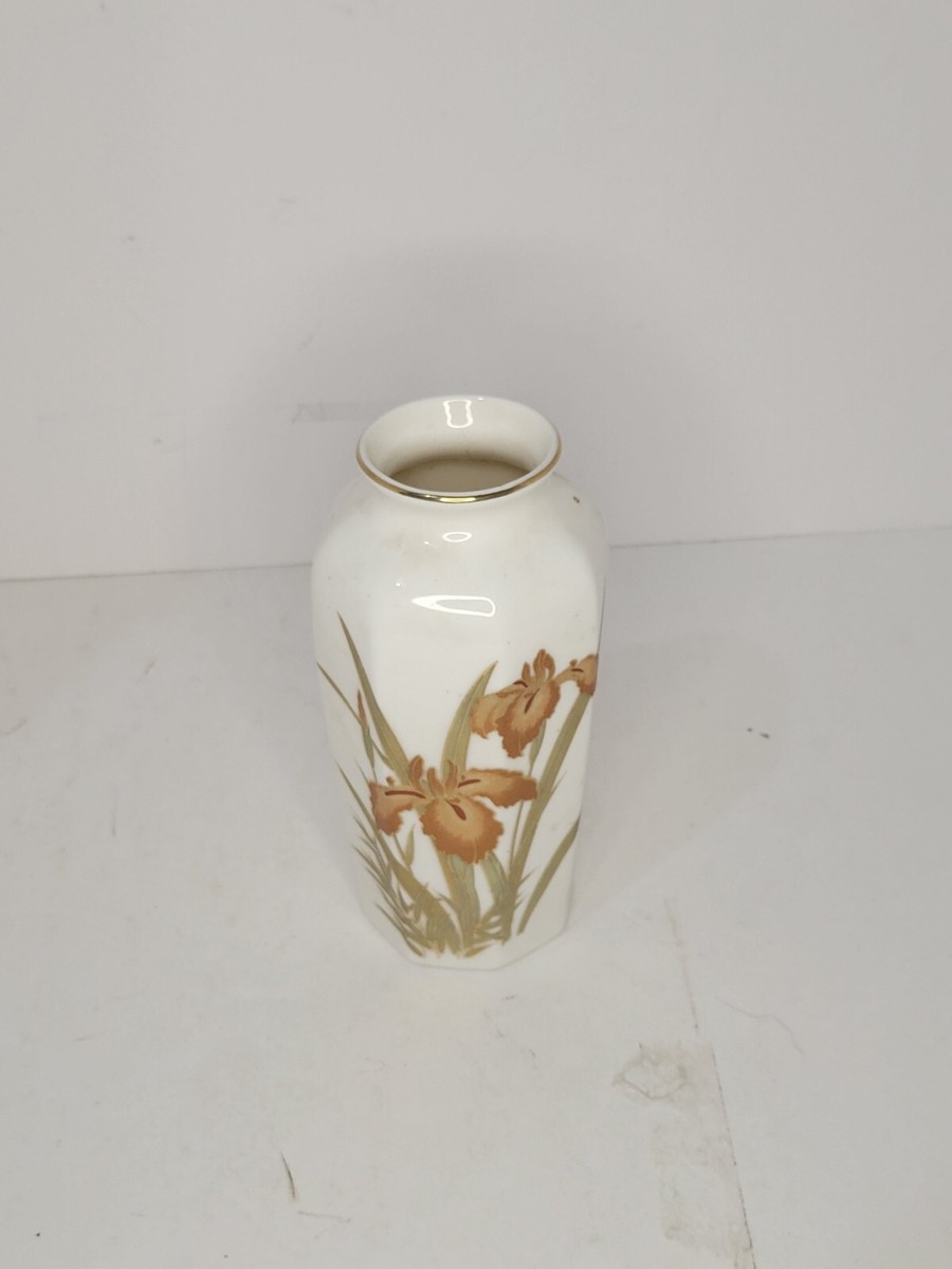Antique Fine China Lily Vase W/Gold Trim #1119 | eBay