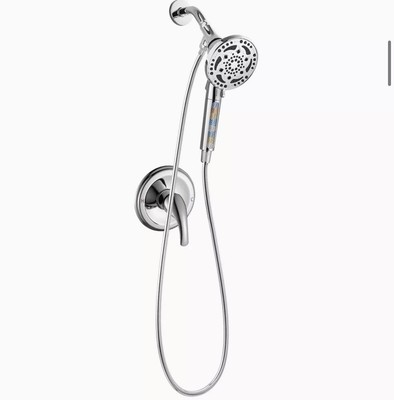 Cobbe Shower System w/ Valve   7-Spray Bathroom Shower Faucet Set, Chrome  