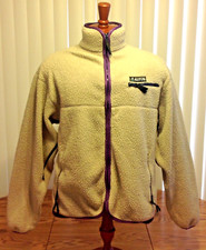 Altus Canada VTG Deep Pile Fleece Jacket Gray Purple Zip Mens Large