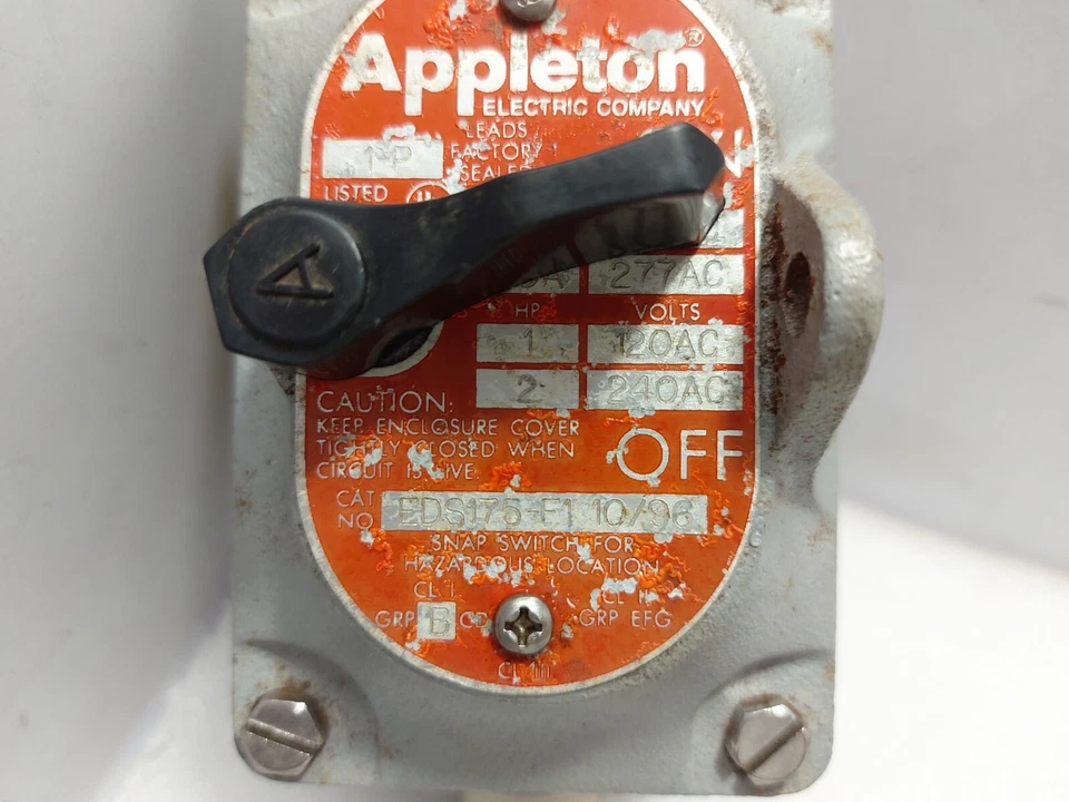 Appleton Electric EDS175-F1 Drehschalter 1-P - Image 3 of 4