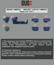 Go better studio GB-1138 upgrade kit for MP60 Ginrai/MPG09 Super Ginrai,preorder