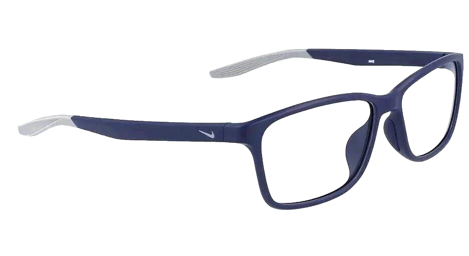 NIKE 7118 413 BLUE GREY EYEGLASSES FRAME 57-14-140 - Image 2 of 3