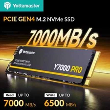 Yottamaster M.2 SSD PCIe 4.0 2280 NVMe Interne Solid State Drive 512GB 1TB 2TB