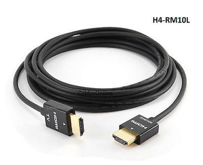 10ft Ultra Slim HDMI w/ Redmere Technology M/M Audio Video TV Cable w/ Ethernet