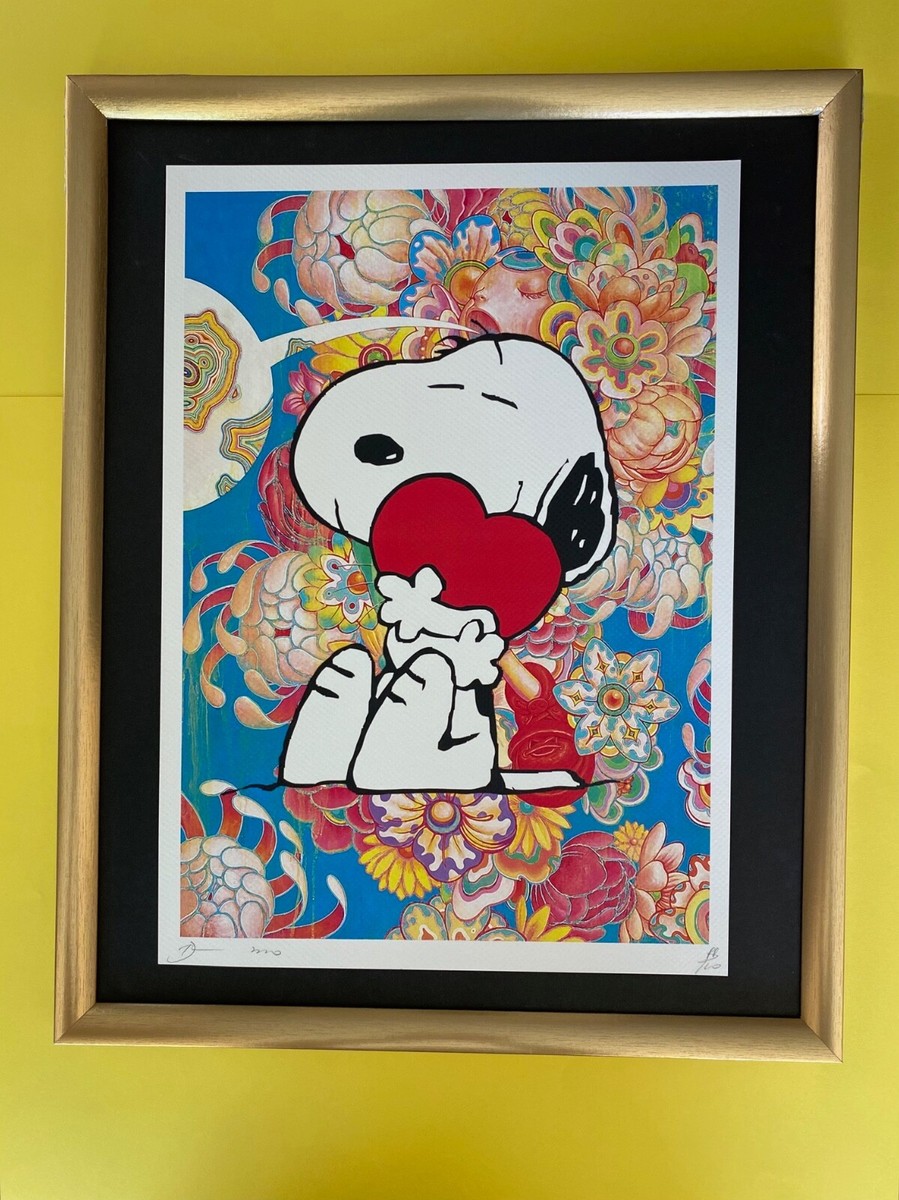 【額装済】【DEATH NYC】SNOOPY✩Basquiat 額装済】【DEATH NYC】SNOOPY✩Basquiat Death NYC 19x13 Signed