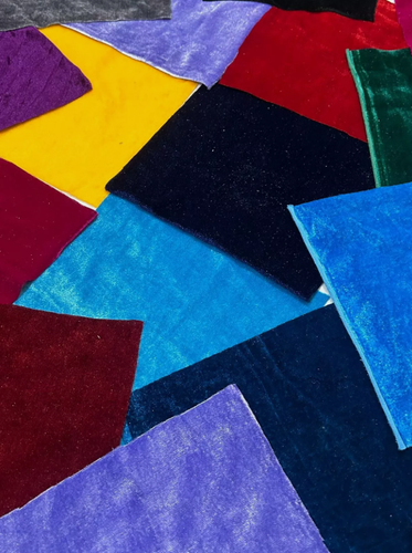 Silk Velvet Scrap/Remnant/Ribbon 6x44", 8x44", 10x44" for Craft fabric scraps - Picture 4 of 8