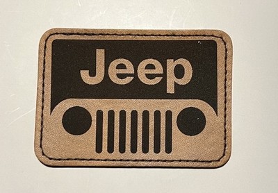 Jeep Grill Hat Patch Self Adhesive Iron on Fabric Leather Trucker Hat 3.5 x2.5 