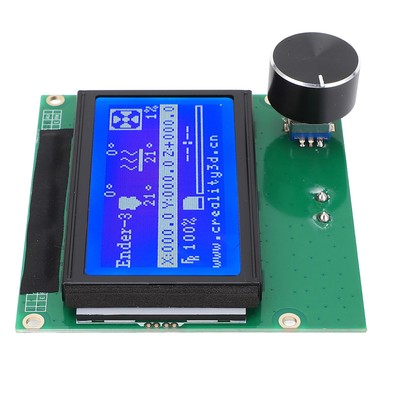 3D Drucker LCD Display Bildschirm 12864 Blau Control Panel Mit Band Kabel Für