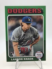 2024 Topps Heritage Landon Knack #532 Green Border RC Los Angeles Dodgers