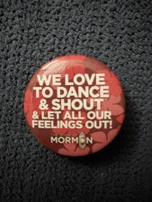 The Book Of Mormon Broadway Pride Button Pin