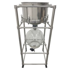 Double-layer Glass Reaction Filter Funnel 10L Tank Lab Stirring Distillation