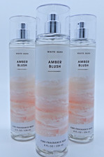 3 BATH  BODY WORKS AMBER BLUSH FINE FRAGRANCE BODY MIST SPRAY 8 oz NEW