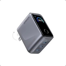 Anker Prime Charger,160W 3-Port Compact GaN USB C Charger Block,Smart Display an