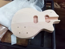 DIY Electric Guitar Body Mahogany Maple Top Replacement Unfinished