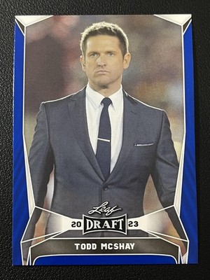 2023 Leaf Draft #30 Todd McShay Blue Football Card