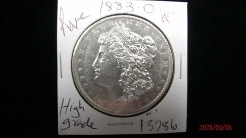 1883-O AU Morgan Silver Dollar #3786