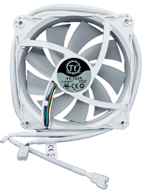Thermaltake TT-1225 RGB Silent PC Computer Case Fan White 120mm 12