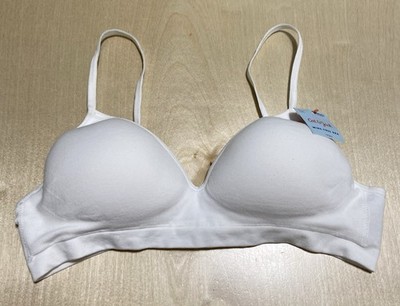 Cat & Jack Girls' Size 36A (XL) Wirefree Padded Comfort Training Bra in White