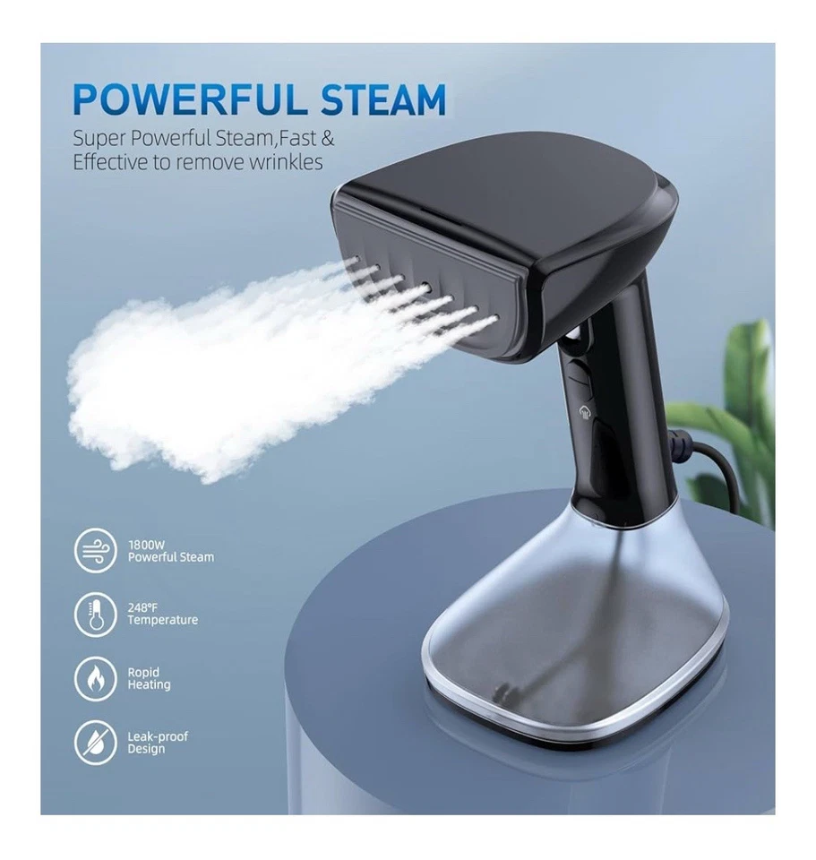 Steamer for Clothes, LX15003 Portable Handheld Fabric and Garment Steamer Iron - Image 2 of 3