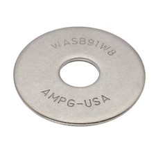 Flat Washer,  For Screw Size 9/16" , 18-8 Stainless Steel Plain Finish,  5 Pk,