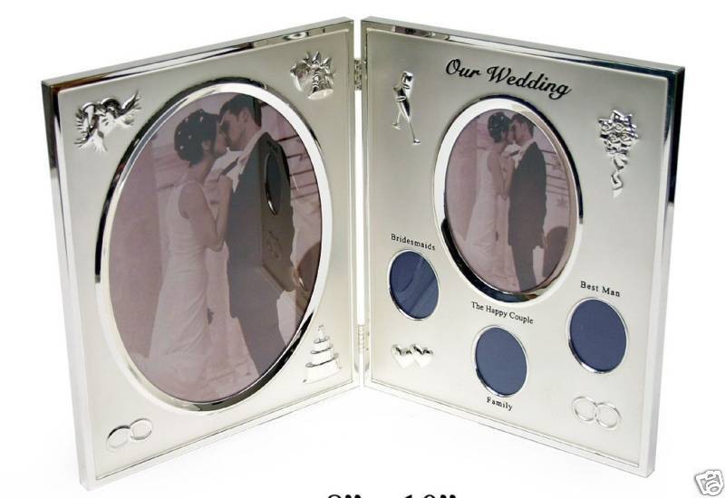 Juliana Impressions Silver Plated Hinged Collage Photo Frame - Our Wedding