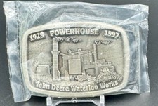JOHN DEERE Belt Buckle Powerhouse Waterloo Works Still Sealed