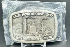 JOHN DEERE Belt Buckle Powerhouse Waterloo Works Still Sealed