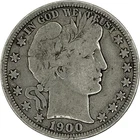 1900-S Barber Silver Half in SAFLIP® - Fine- (VG+)