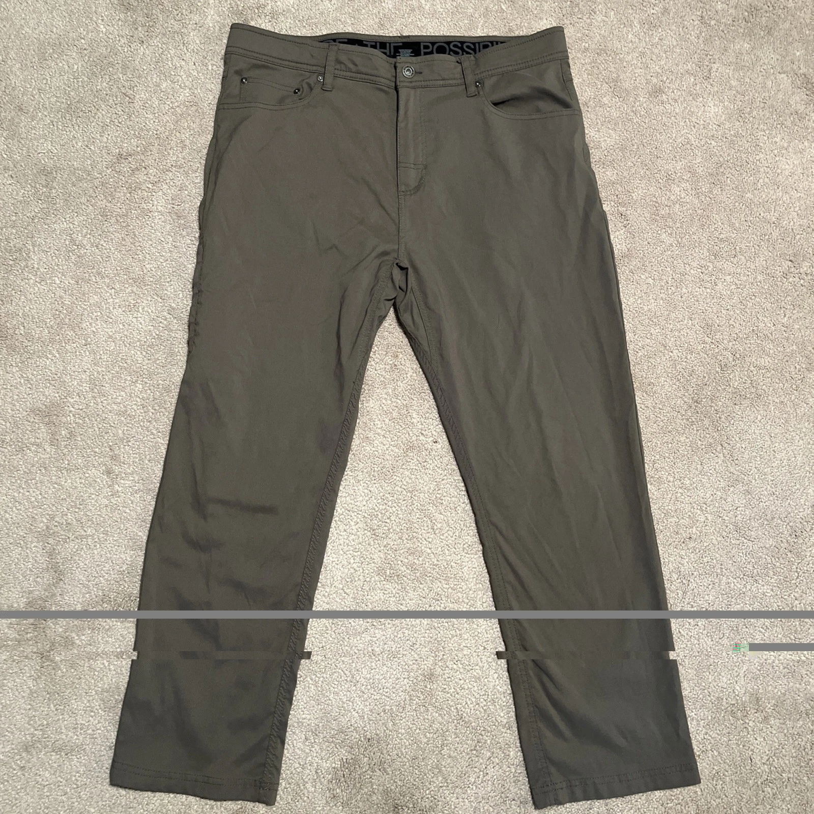 Gerry Cargo Pants Men 36x29 Hiking Green Grey Lightweight Athletic Utility