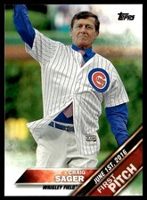 2016 Topps Update First Pitch Craig Sager Chicago Cubs #FP-9