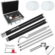Wood Lathe Tool Set with Carbide Tips Interchangeable Aluminum Handle 4 Inserts