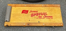 Vintage Lisle Jeepers Special Creeper Wooden Auto Mechanic Shop Creeper