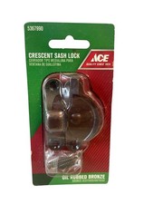 ACE Crescent Sash Lock Oil Rubbed Bronze Window Hardware 5367990 New in Pack